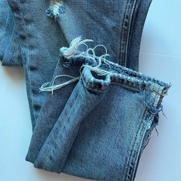 AGOLDE • Nico Light Wash Destructed Skinny Jeans - Picture 3 of 9